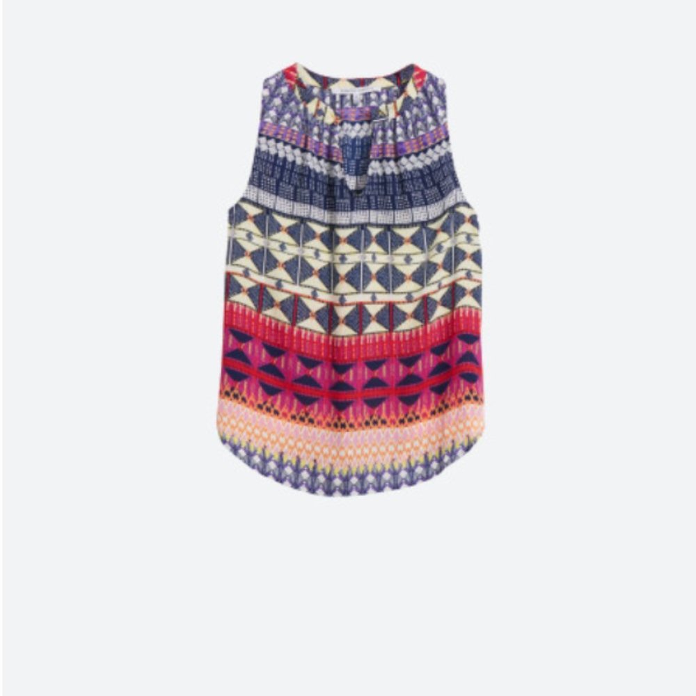 Bertona Split Neck Blouse